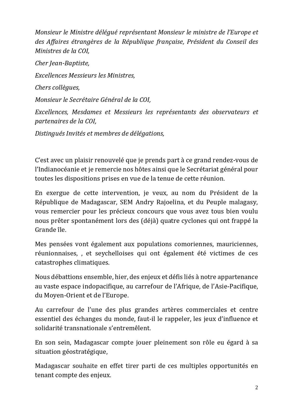 COI Discours ouverture MAE page 0002